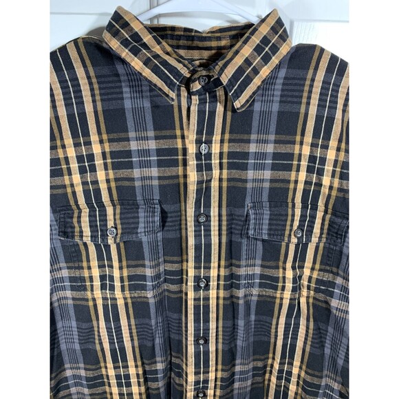 GH Bass & Co Plaid XL Button-up Long Sleeve Shirt Long Short Design Pockets - Picture 3 of 13